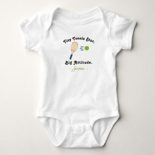 Tennis Baby - Tiny Tennis Star Big Attitude Tennis Bodysuit