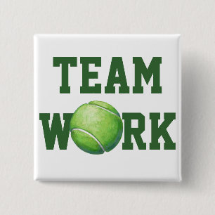 Tennis Ball 15 Cm Square Badge
