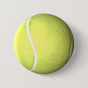 Tennis Ball 6 Cm Round Badge