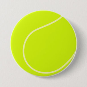 Tennis Ball 7.5 Cm Round Badge