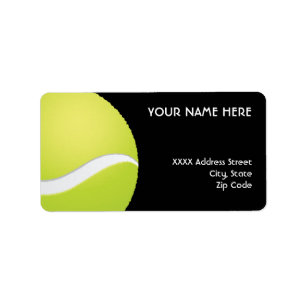 Tennis Ball Address Labels