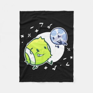 Tennis Ball And Golf Ball Duo Math  Fleece Blanket