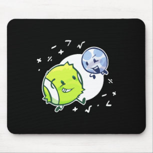 Tennis Ball And Golf Ball Duo Math Mouse Pad
