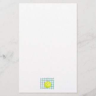 tennis ball and net simple graphic stationery