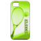 Tennis ball and racket sports green iphone case