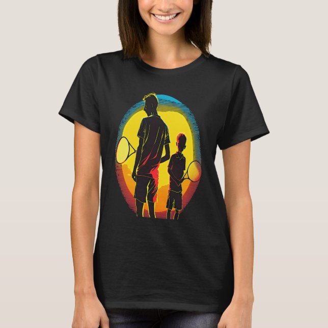 Tennis Ball And Tennis Racket Apparel Pop Father A T-Shirt (Front)