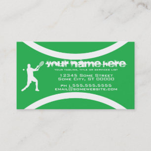 tennis ball business card