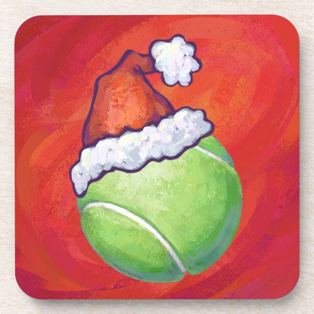 Tennis Ball Christmas Coaster (Front)
