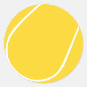 Tennis Ball Classic Round Sticker