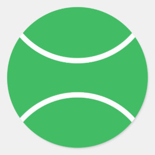 tennis ball classic round sticker