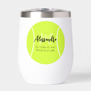 Tennis ball custom name & text
