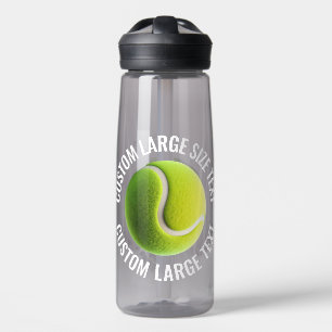 Tennis Ball Custom Personalised Large Text 25 oz. Water Bottle