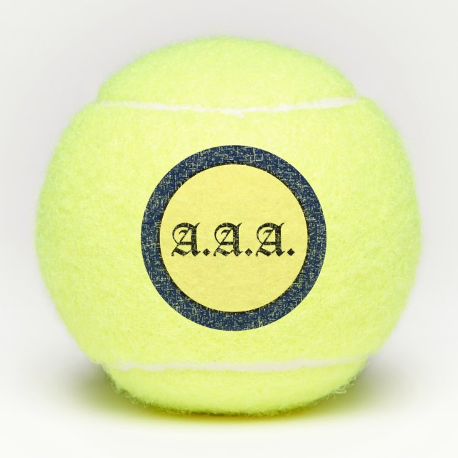 Tennis Ball CUSTOMIZABLE INITIALS (Front)