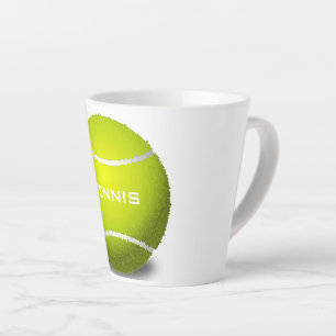 Tennis Ball Design Latte Cup
