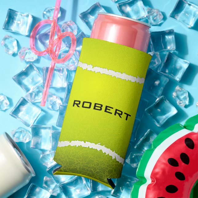 Tennis Ball Design Seltzer Can Cooler (In Situ Summer)