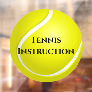 Tennis Ball Design Window Cling