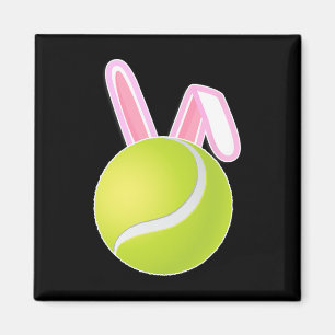 Tennis Ball Easter Bunny  Magnet