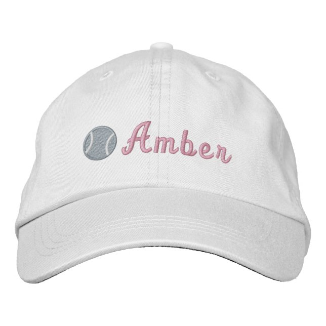 Tennis Ball Embroidered Hat (Front)