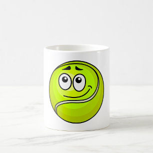 Tennis Ball Face Coffee Mug