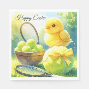 Tennis ball for Easter Holiday for tennis player Napkin