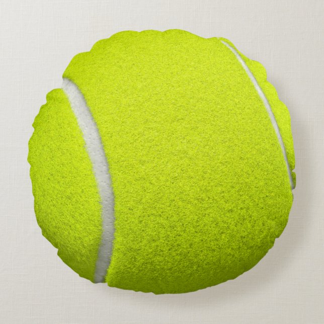Tennis Ball Funny Look Round Cushion (Front)