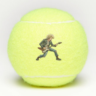 Tennis Ball Guitarist Singing and Playing