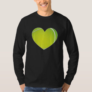 Tennis Ball Heart Valentine's Day For Tennis T-Shirt