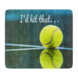 Tennis ball I'd Hit That Funny Gift Cutting Board