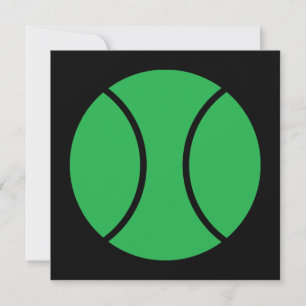 tennis ball invitation