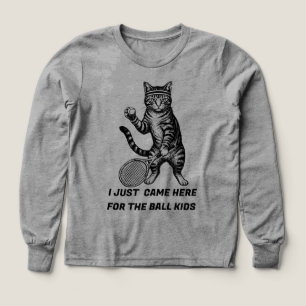 tennis ball kids,tennis shirt supporter,cat tabby