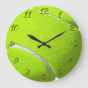Tennis ball large clock