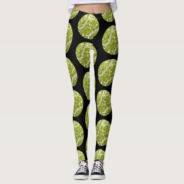  Tennis Ball  Leggings (Front)