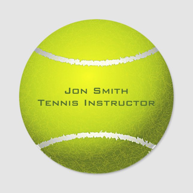 Tennis Ball Name Tag (Front)