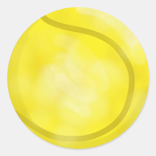 Tennis Ball Name Tag Stickers (Front)