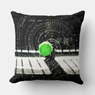 Tennis Ball Net Water Spiral Art Cushion