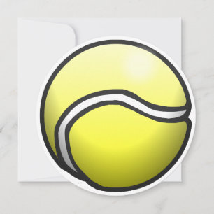 Tennis Ball on a Happy Birthday Card