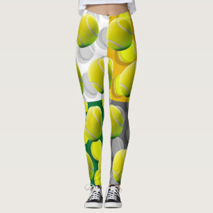 Tennis ball on green  leggings