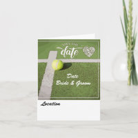 Tennis ball on green with love on green court