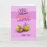 Tennis ball on pink for Tennis Mum Mother's Day