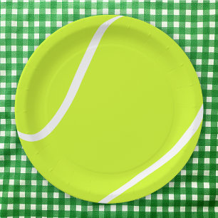 Tennis Ball Paper Party Plates