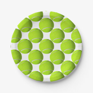 Tennis Ball Paper Plate