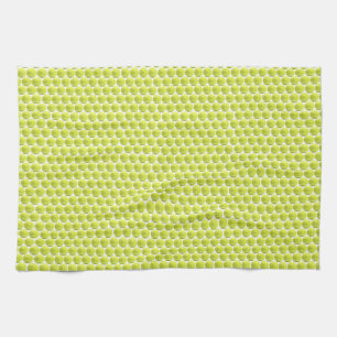 Tennis Ball Pattern Kitchen Towel