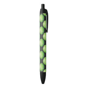 Tennis Ball Patterns Black Ink Pen
