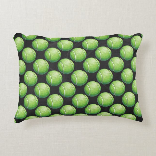 Tennis Ball Patterns Decorative Cushion (Front)
