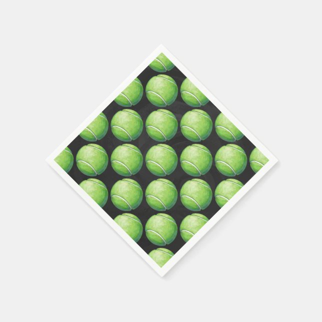 Tennis Ball Patterns Napkin (Corner)