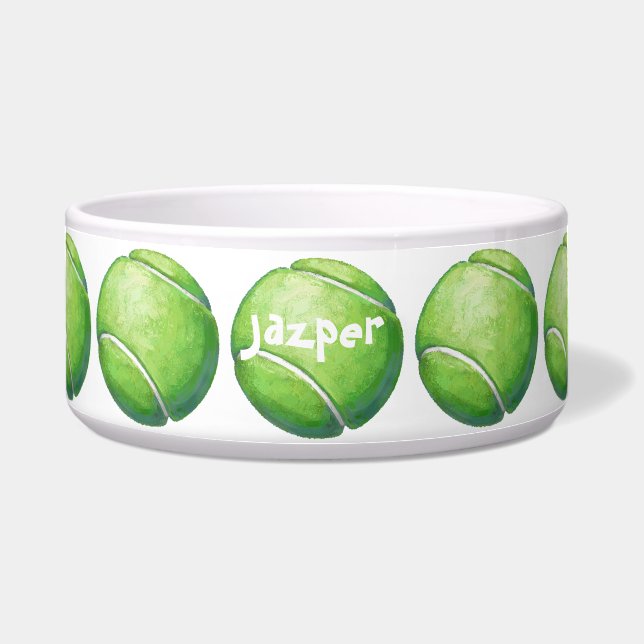 Tennis Ball Personal Pet Bowl (Front)
