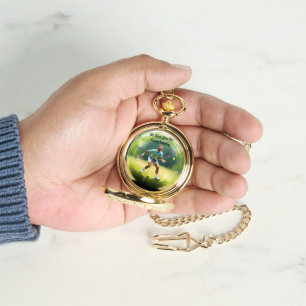 Tennis Ball Player On Court,  Pocket Watch