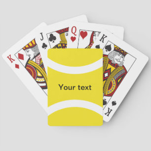Tennis ball playing cards