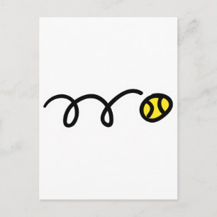 Tennis ball postcard