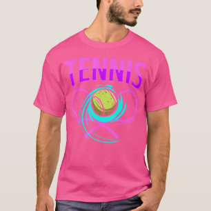 Tennis Ball Racket Court Tennis Coach Player T-Shirt
